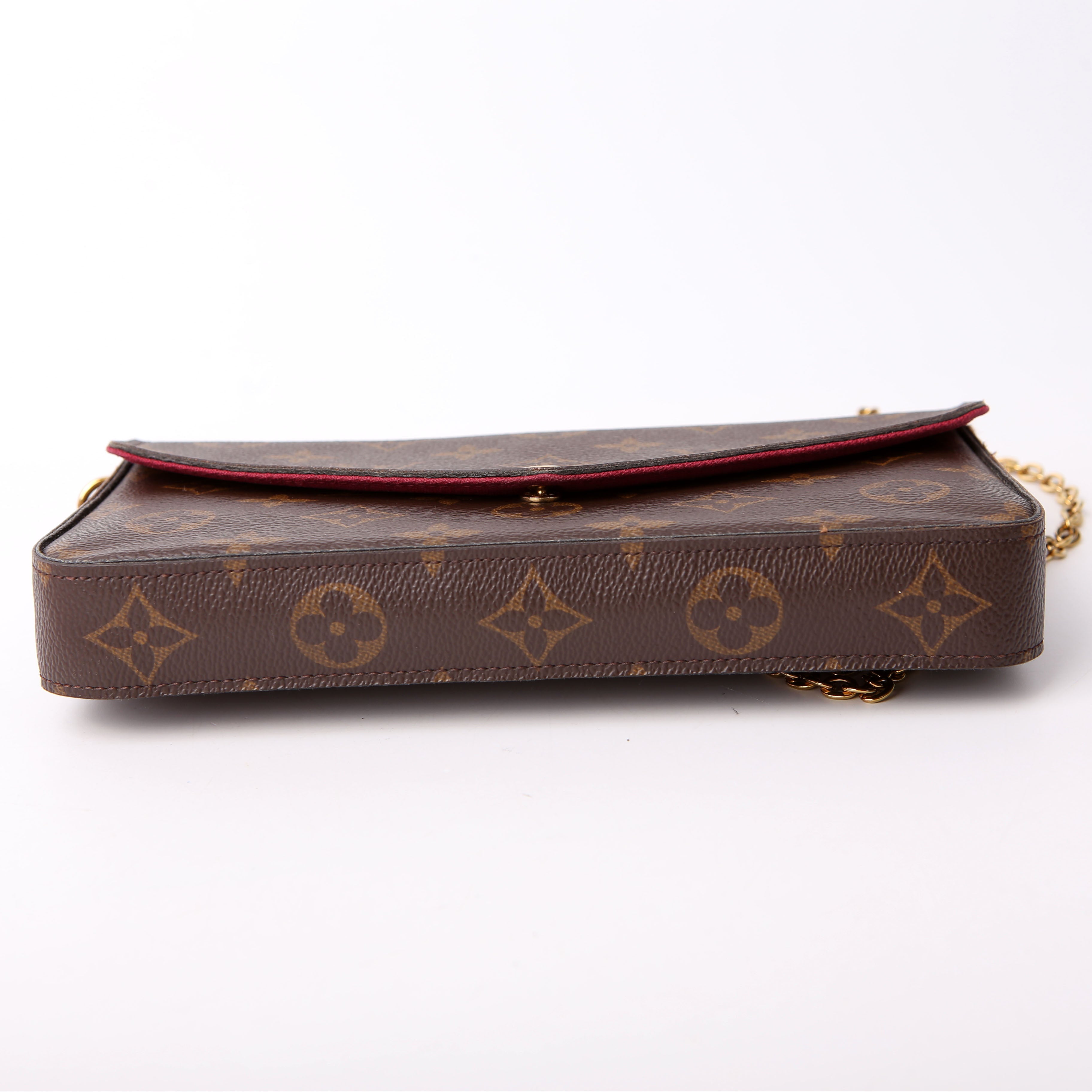 Pochette Felicie Monogram Berry
