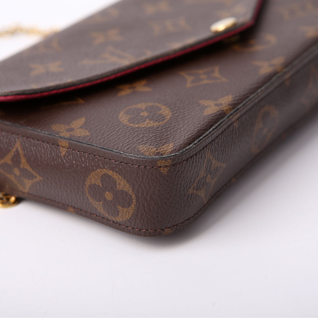 Pochette Felicie Monogram Berry