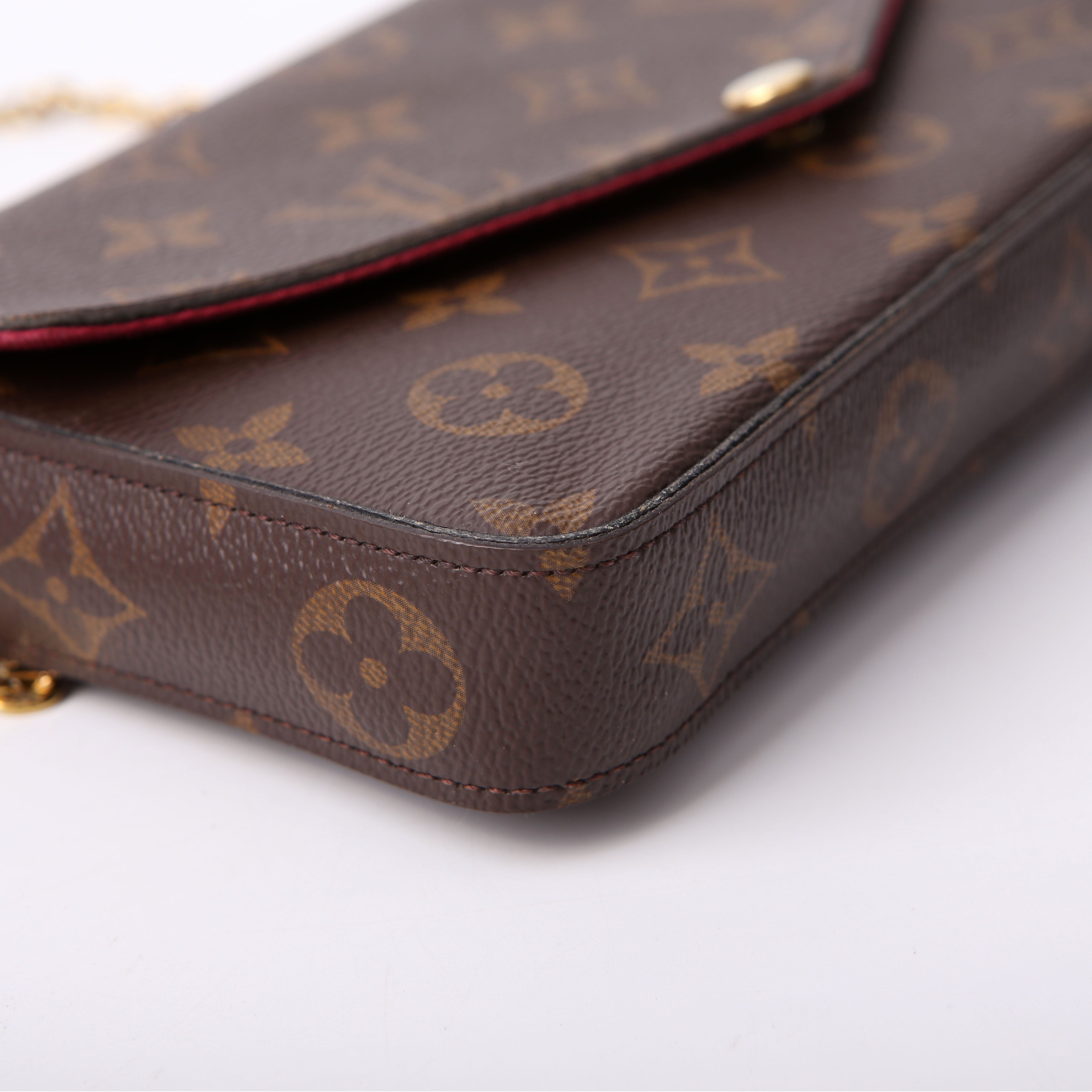 Pochette Felicie Monogram Berry