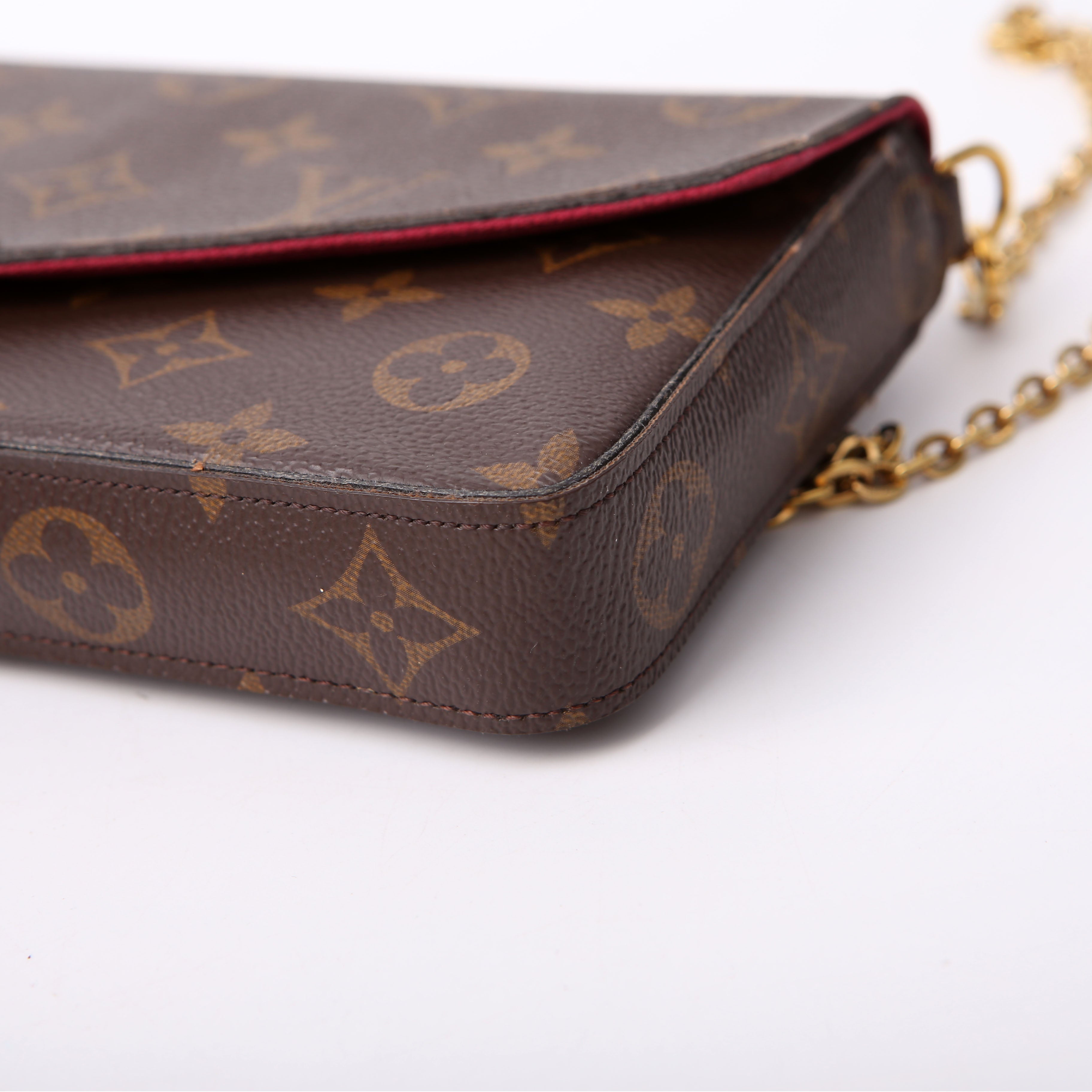 Pochette Felicie Monogram Berry