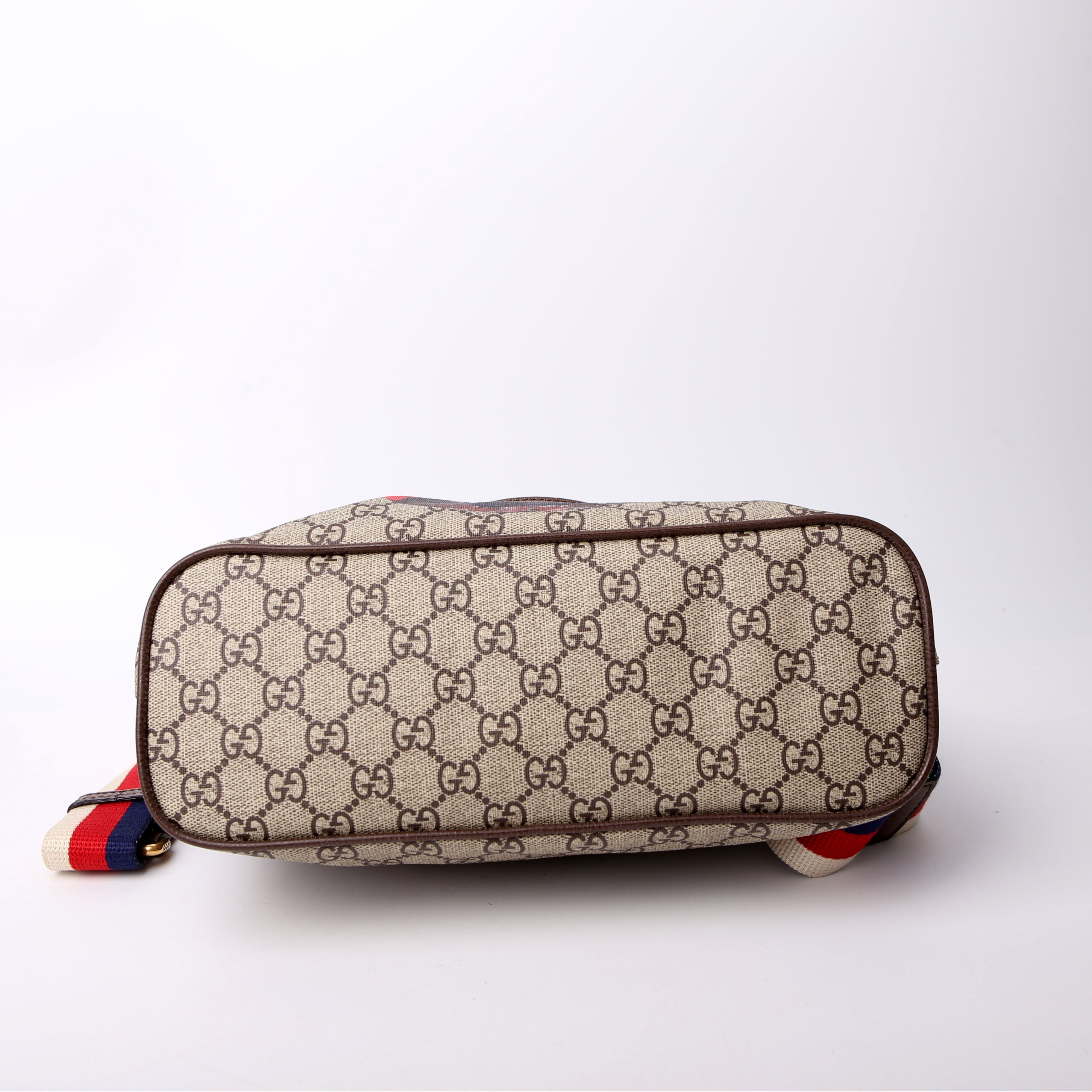 473887 GG Supreme Small Tote Mystic Cat Brown/Red