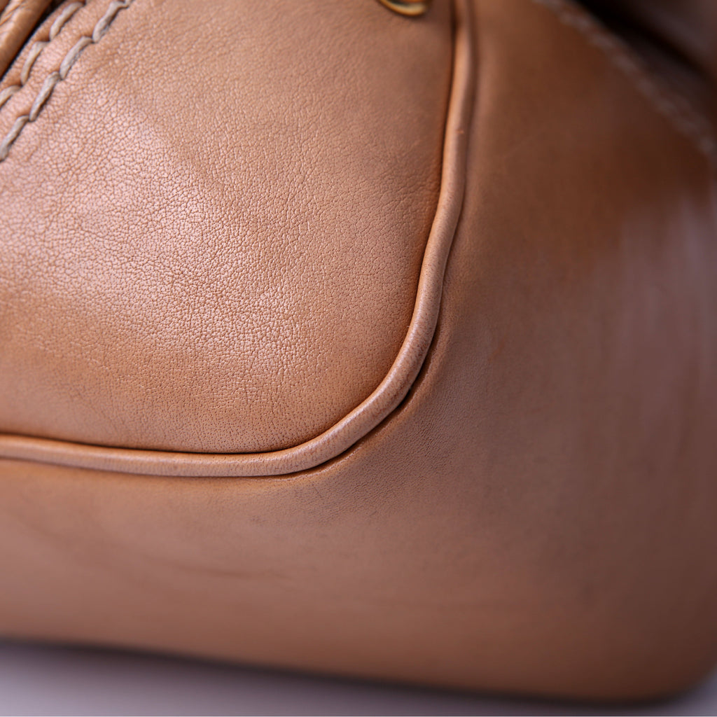 Gucci 211966 Calfskin Jockey Hobo Large Tan