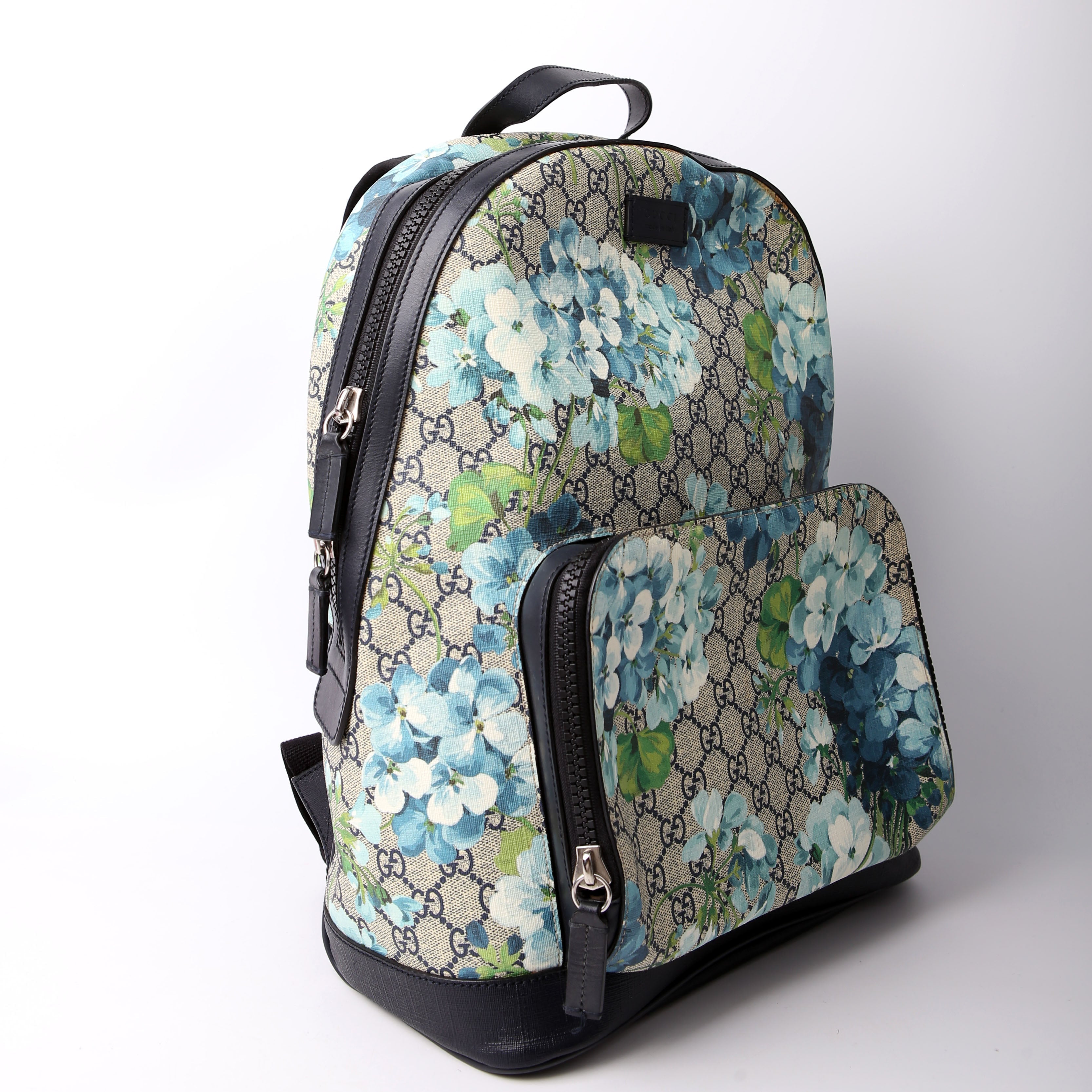 Gucci 546324 Blooms Backpack Medium Navy