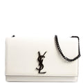 Kate Satchel Grain Medium 364021 White/Black