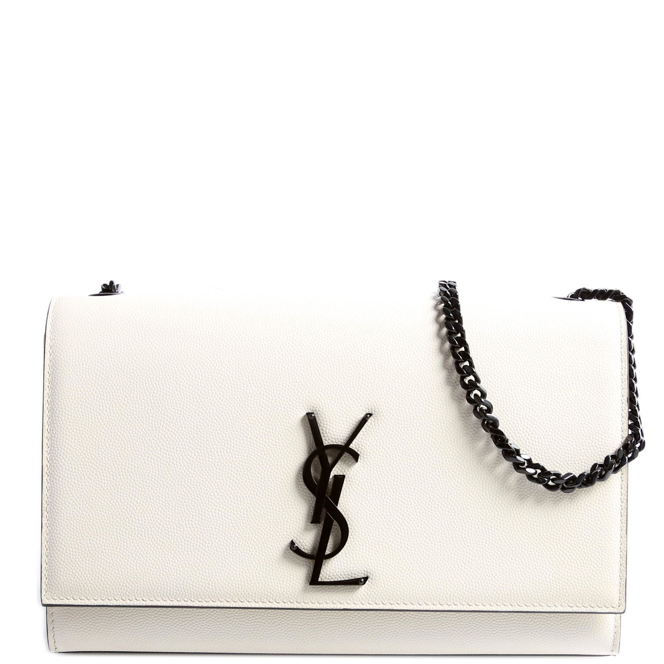 Kate Satchel Grain Medium 364021 White/Black