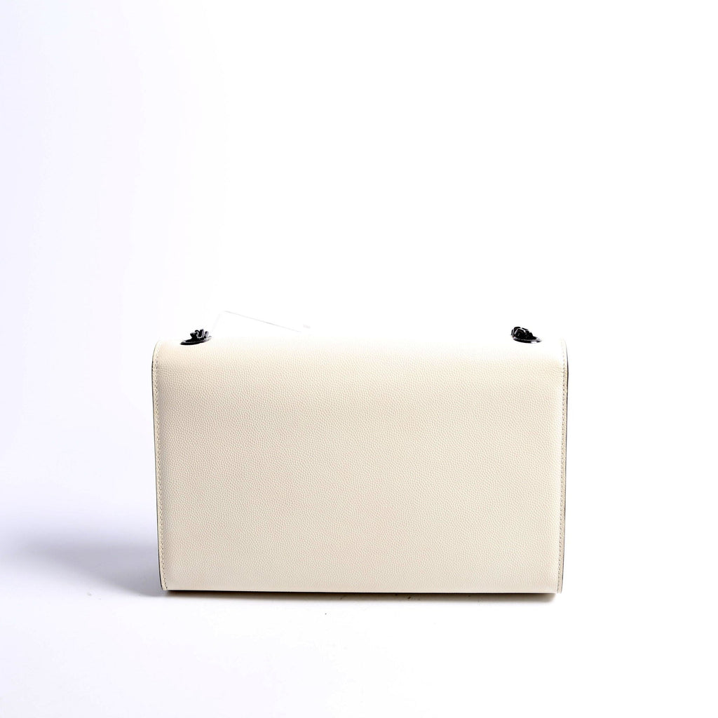 Kate Satchel Grain Medium 364021 White/Black