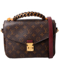 Pochette Metis Monogram Braided Orange/Berry