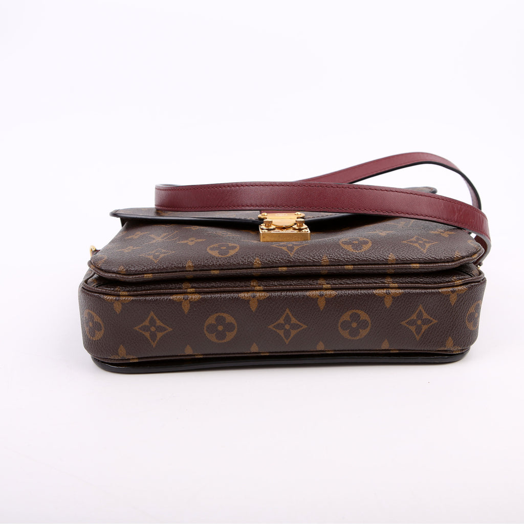 Pochette Metis Monogram Braided Orange/Berry
