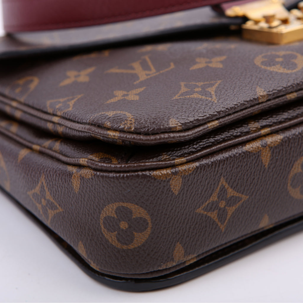 Pochette Metis Monogram Braided Orange/Berry
