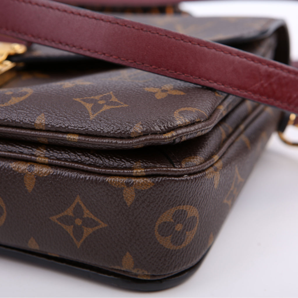 Pochette Metis Monogram Braided Orange/Berry