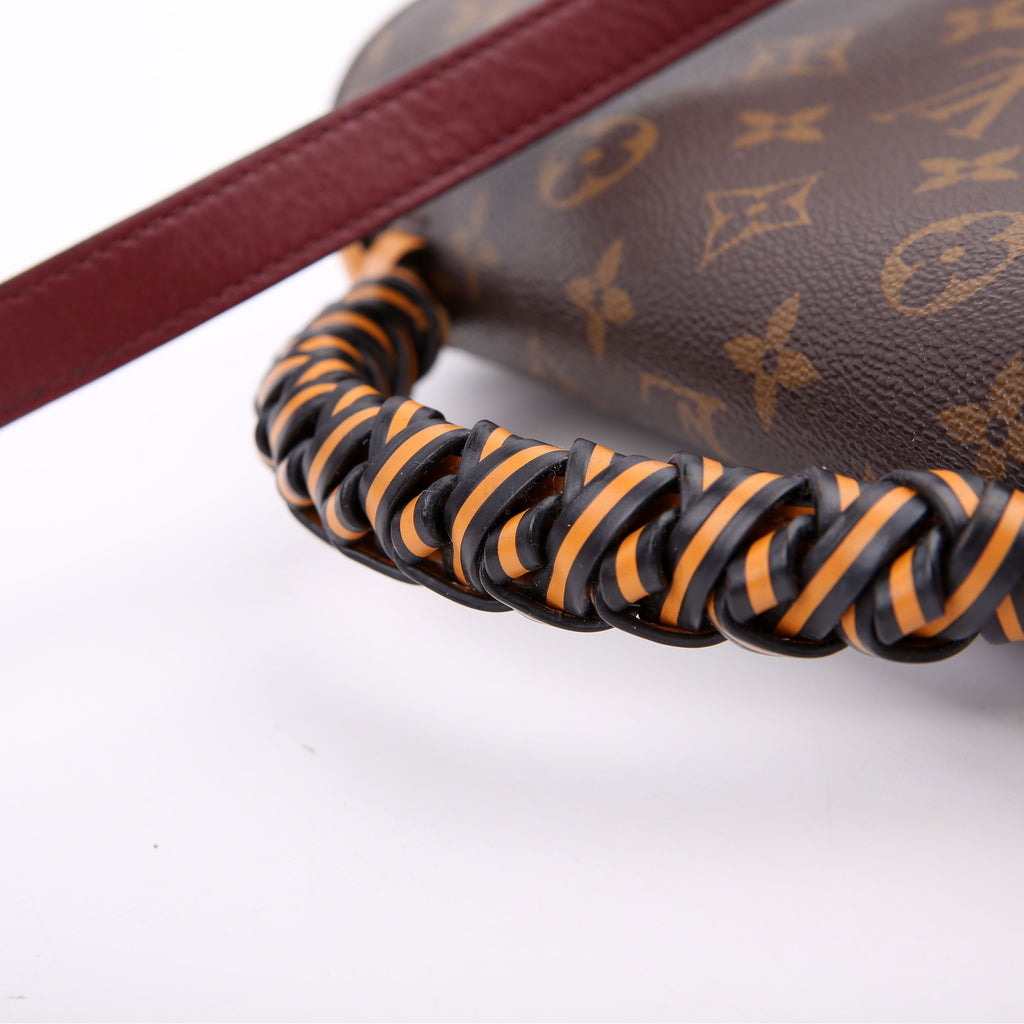 Pochette Metis Monogram Braided Orange/Berry