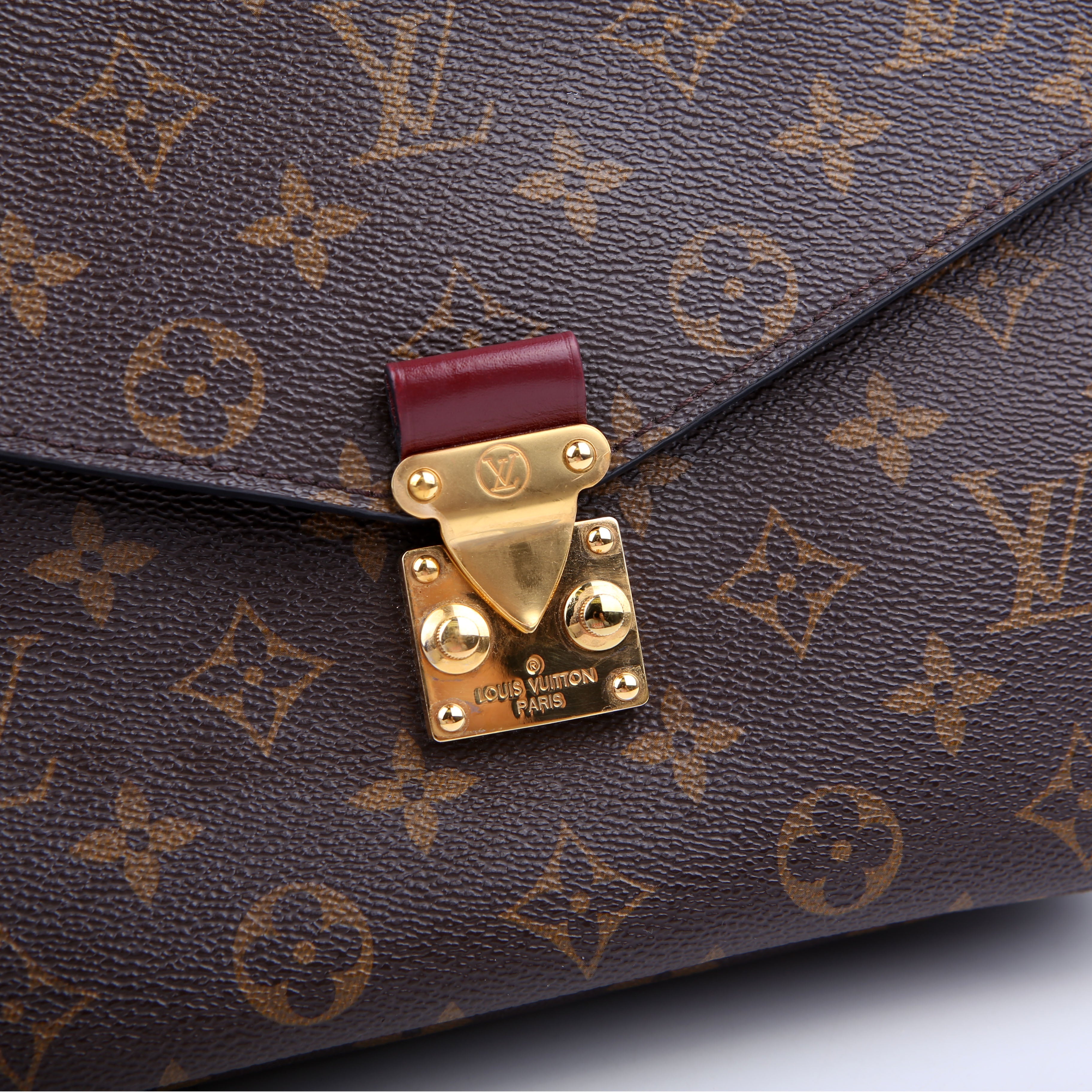 Pochette Metis Monogram Braided Orange/Berry