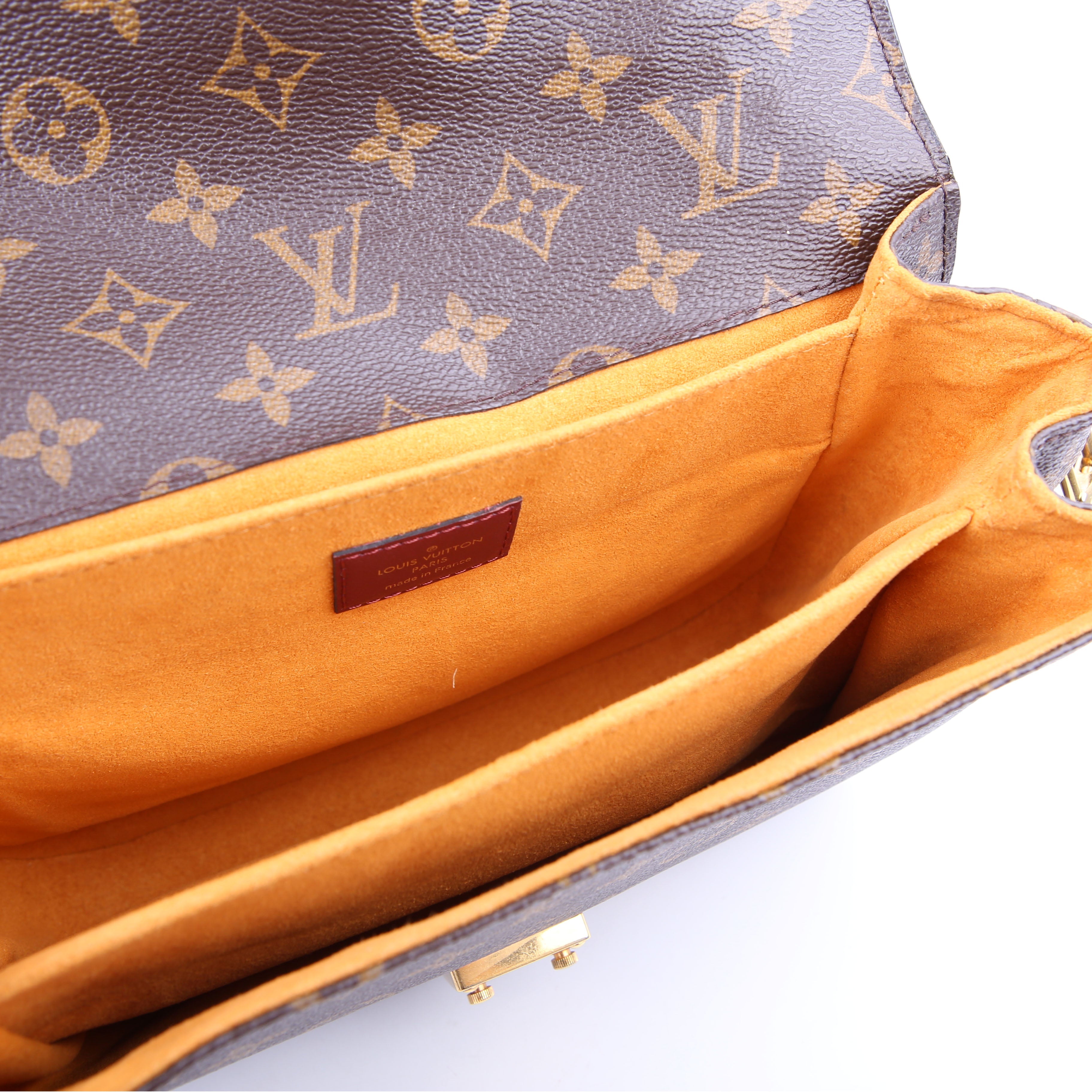 Pochette Metis Monogram Braided Orange/Berry