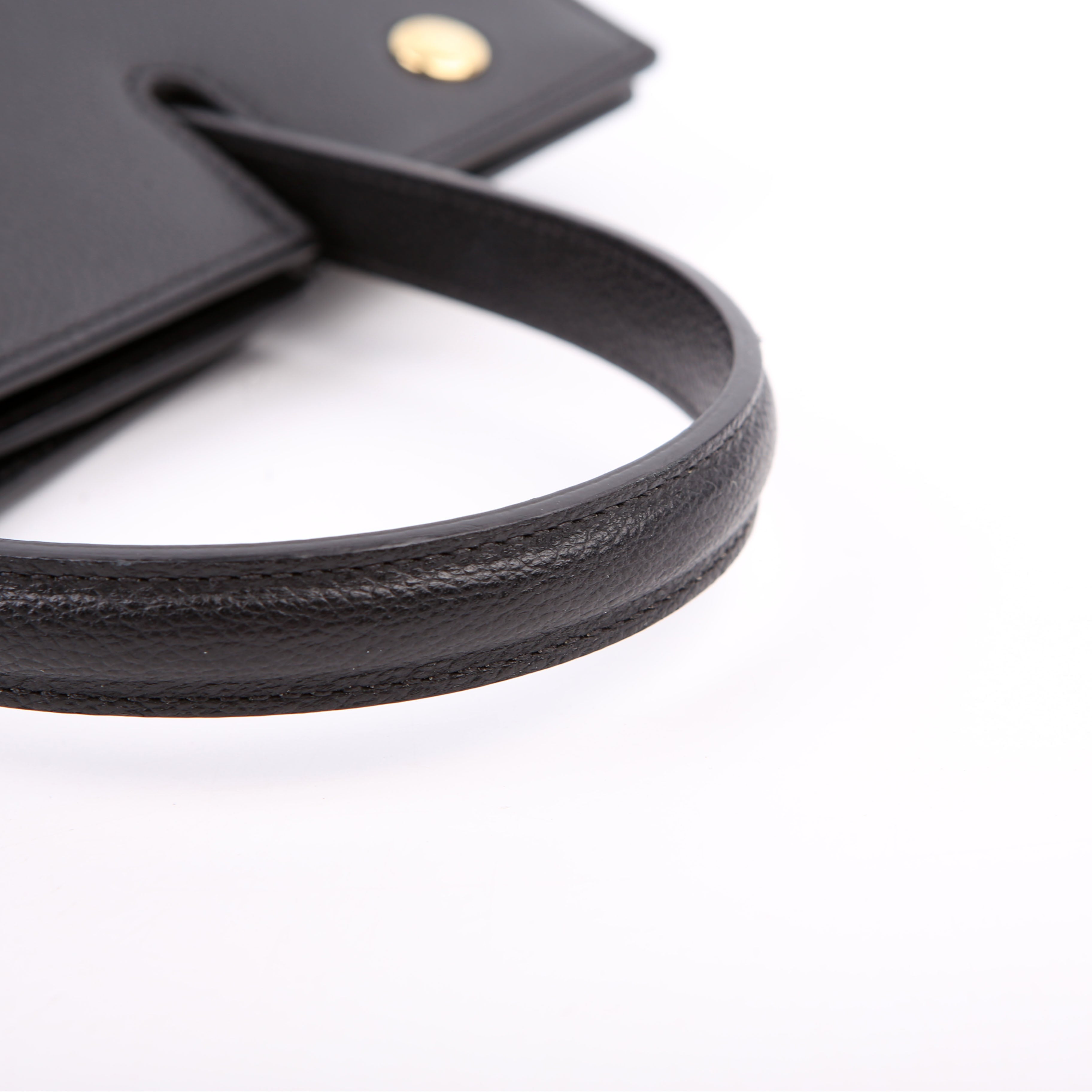 Title Bag Small Grain Leather Black