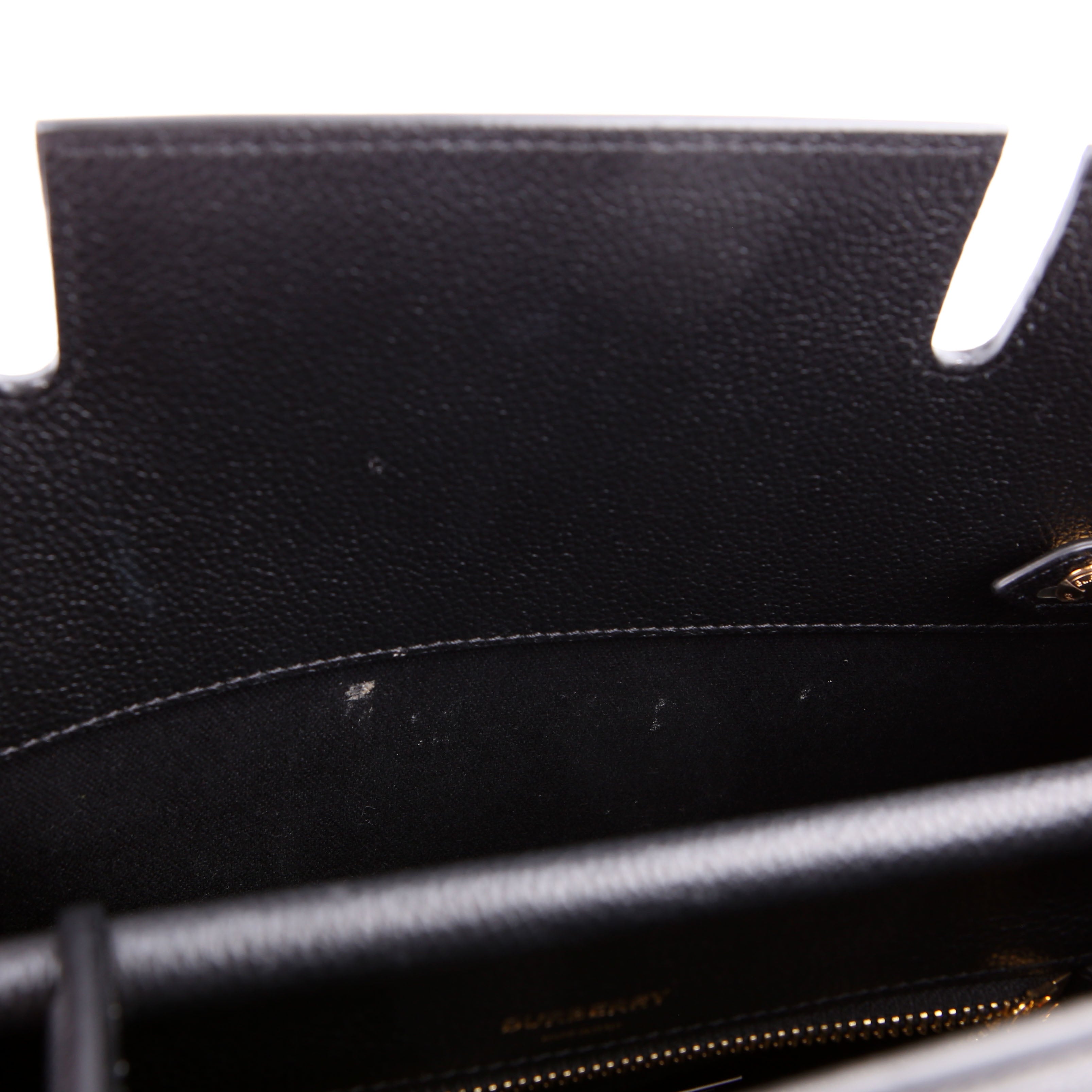 Title Bag Small Grain Leather Black