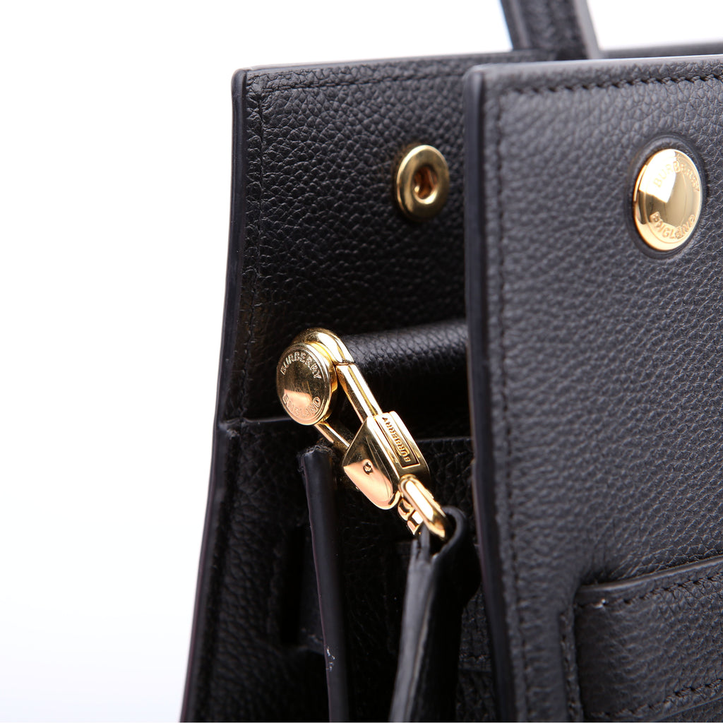 Title Bag Small Grain Leather Black
