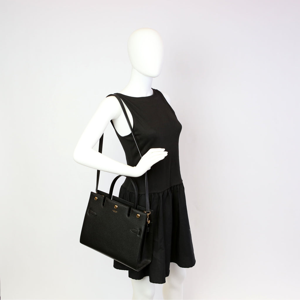 Title Bag Small Grain Leather Black