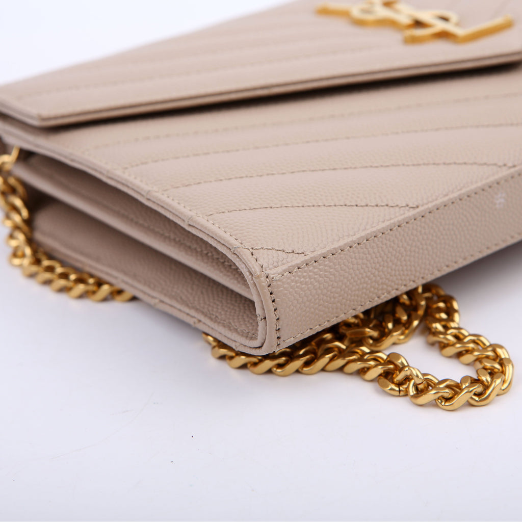 Grain De Chain Wallet Beige