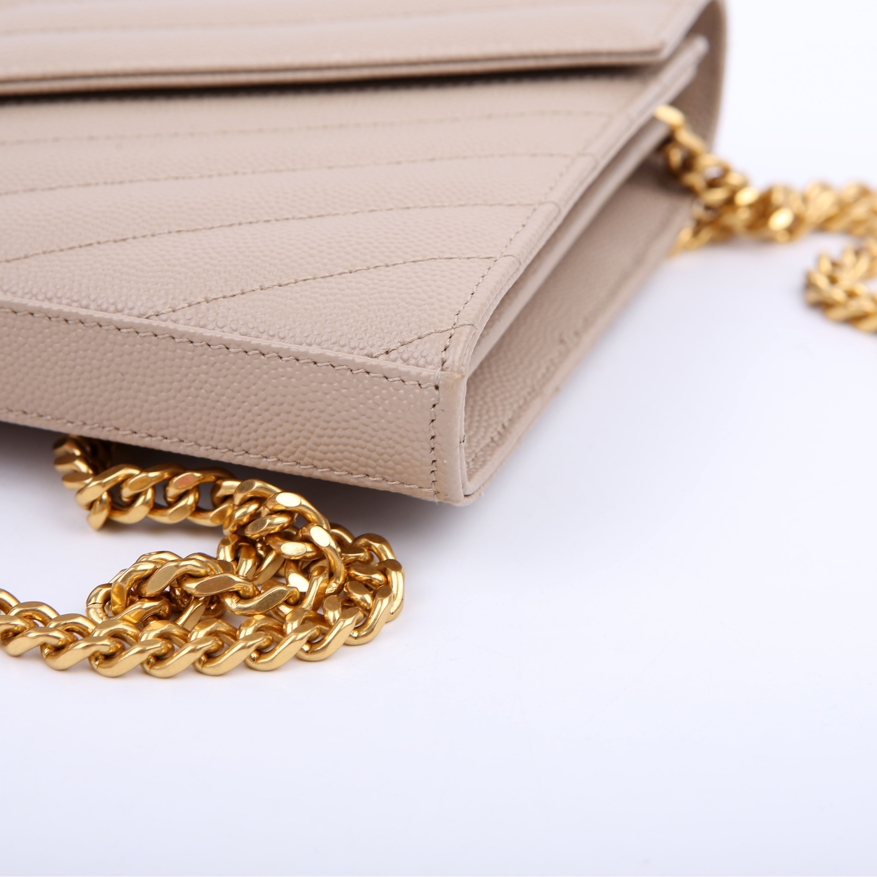 Grain De Chain Wallet Beige