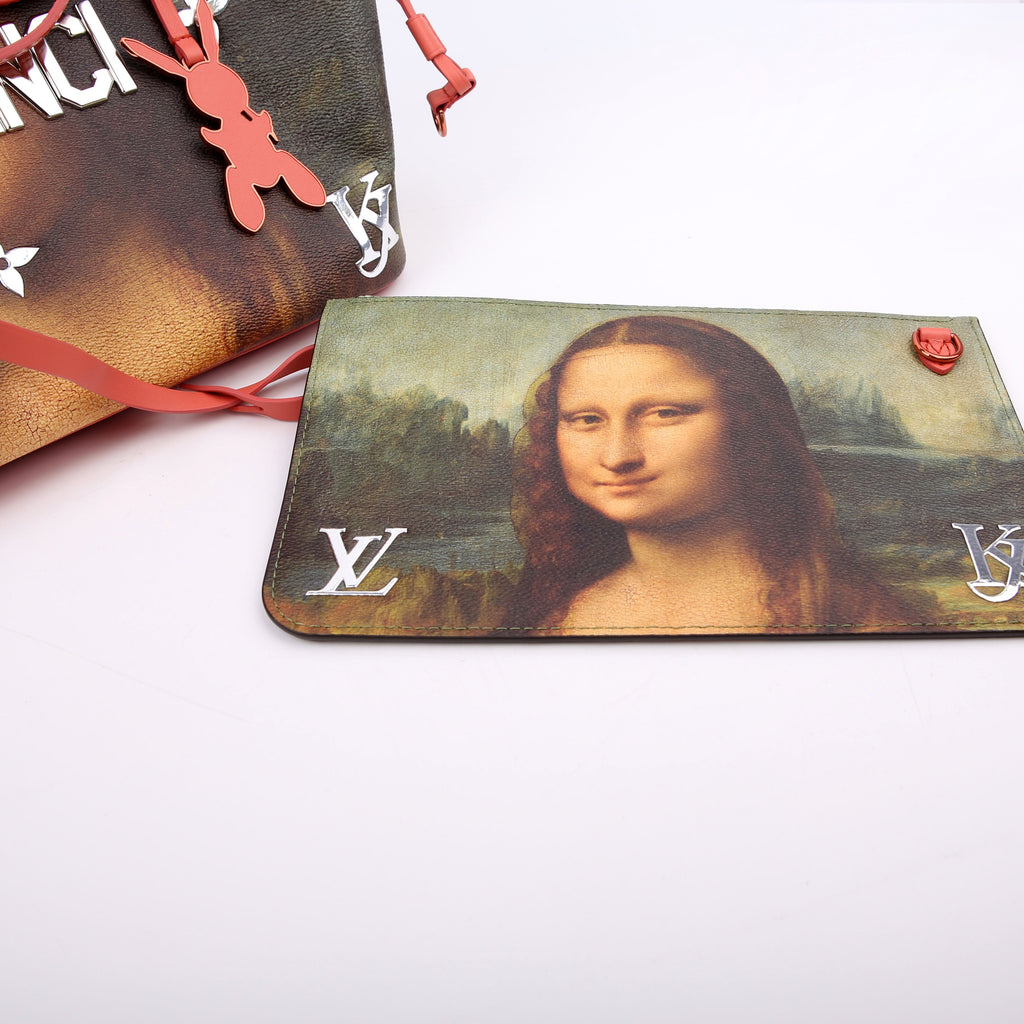 Neverfull MM With Wallet Masters Da Vinci Pink