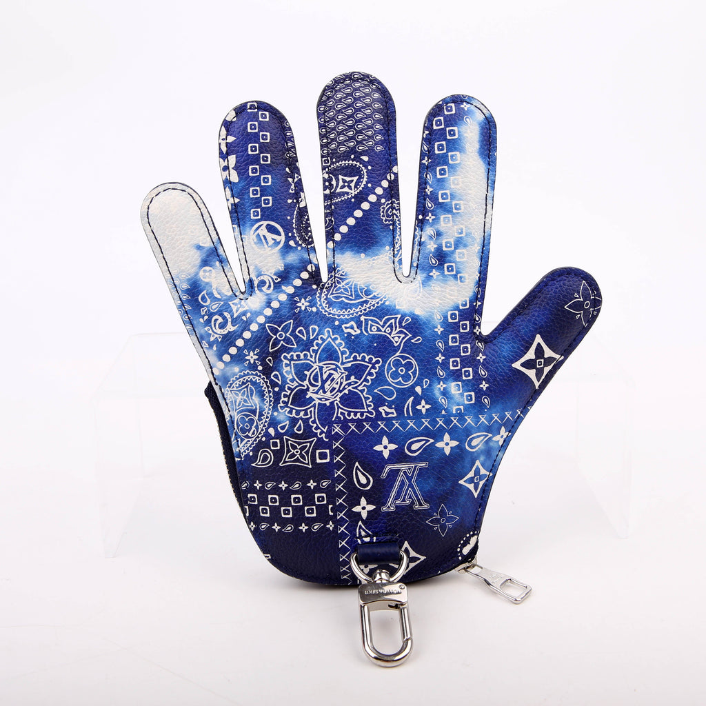 High 5 Coin Purse Monogram Bandana Blue