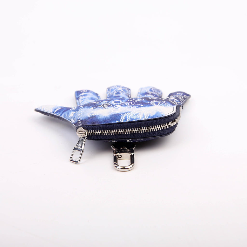 High 5 Coin Purse Monogram Bandana Blue