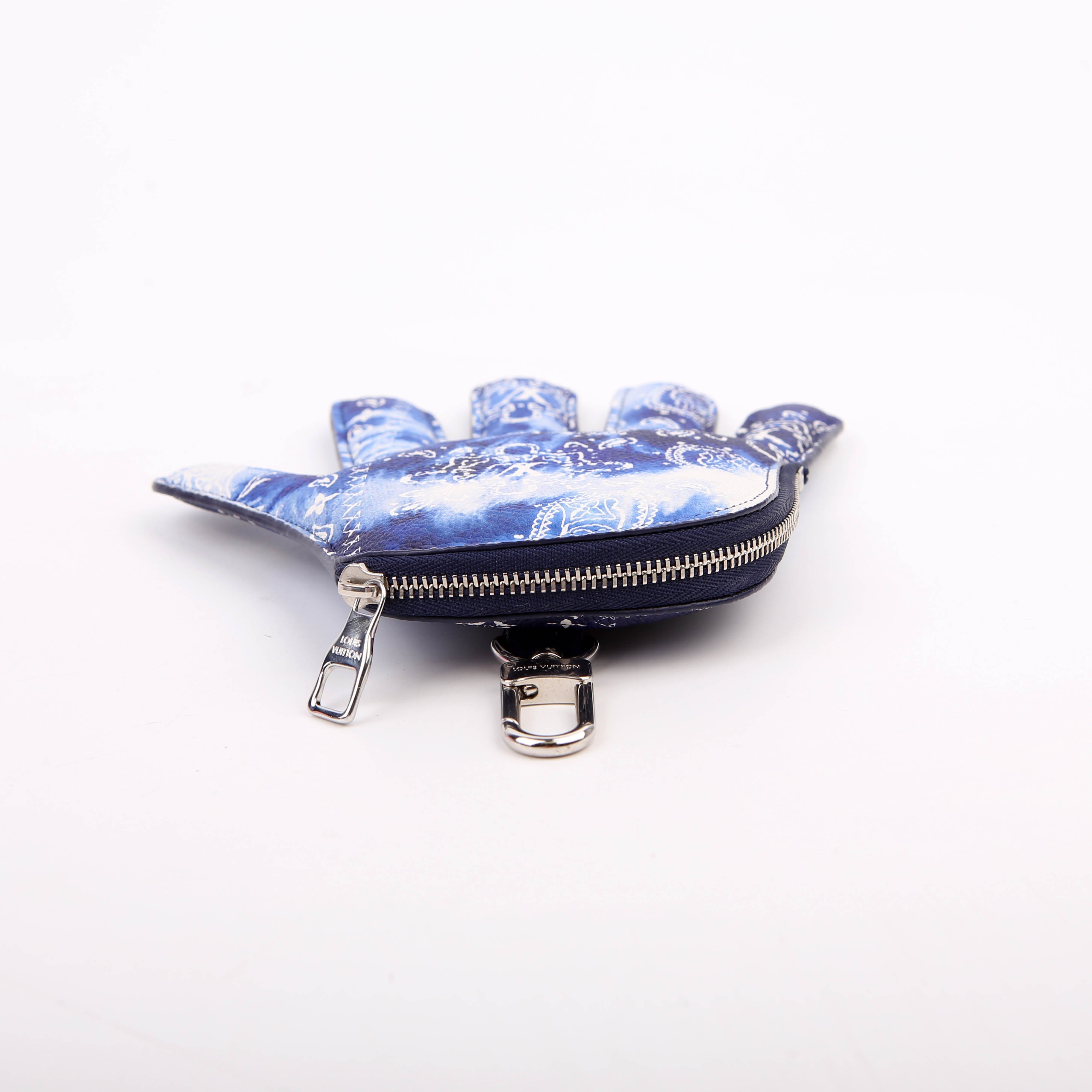 High 5 Coin Purse Monogram Bandana Blue