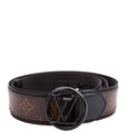LV Circle Monogram Belt Size 100/40 Brown/Black