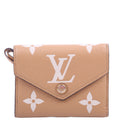 Victorine Wallet Bicolor Empreinte Tan