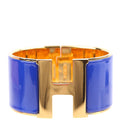 Clic Clac Extra Wide GM Bracelet Blue/Gold