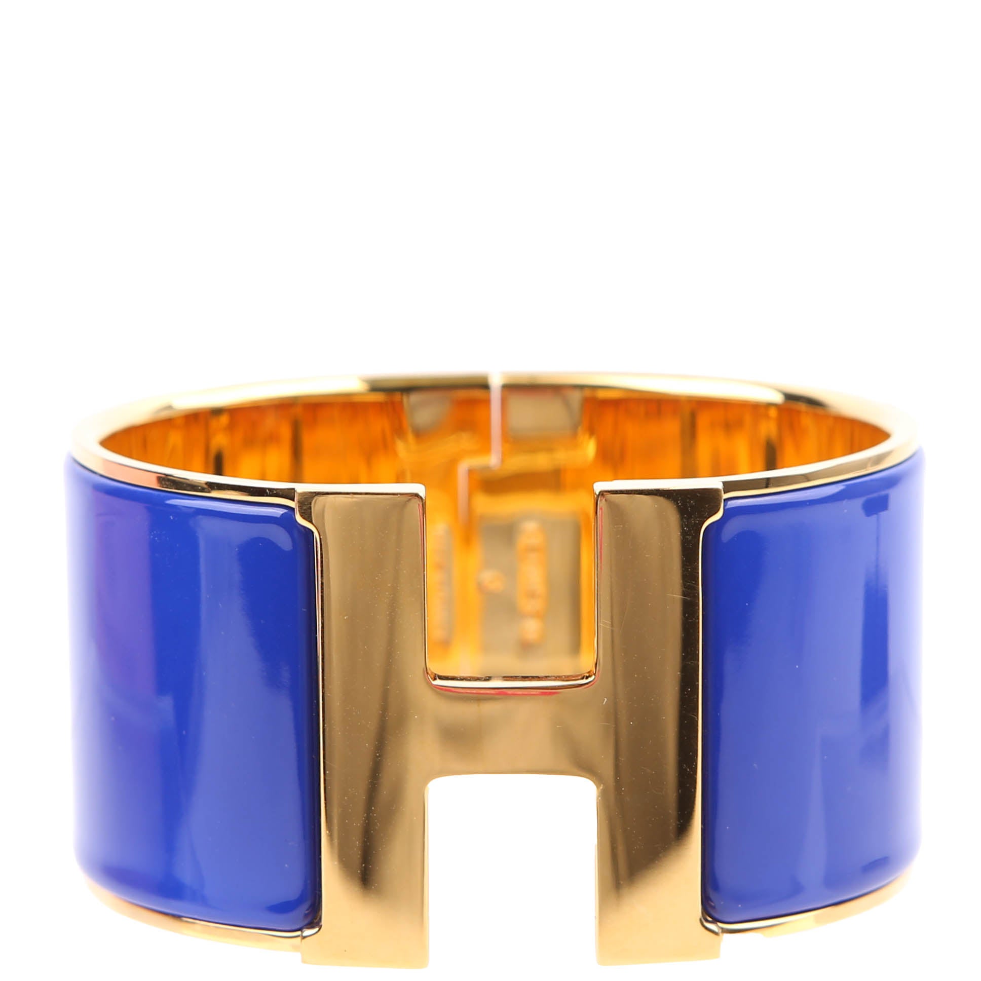 Clic Clac Extra Wide GM Bracelet Blue/Gold