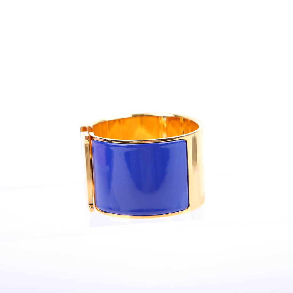 Clic Clac Extra Wide GM Bracelet Blue/Gold
