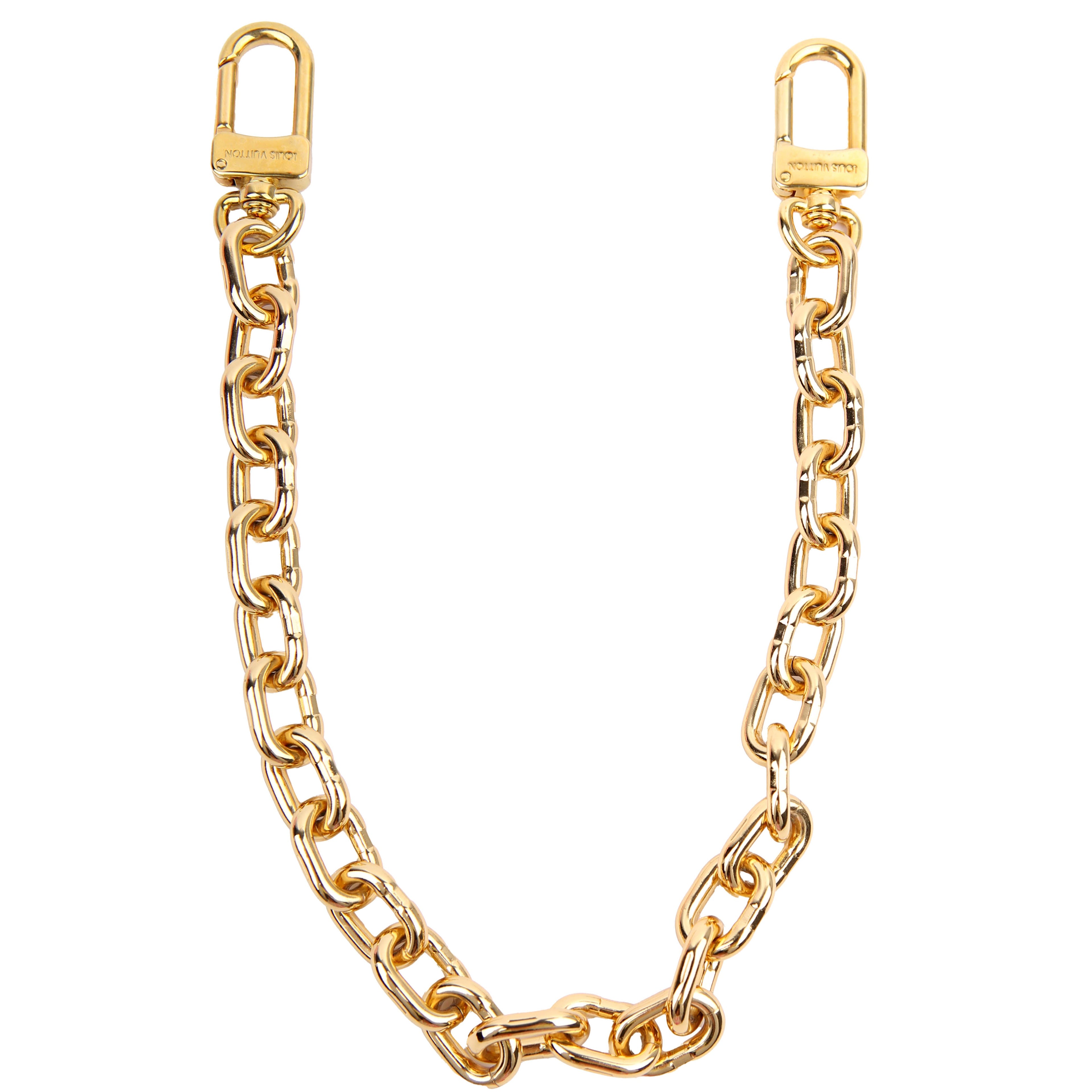 Loop Hobo Metal Chain Strap Gold