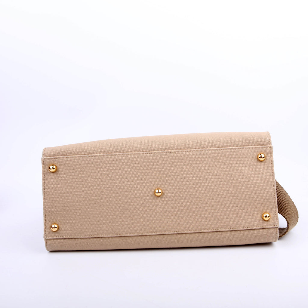 Fendi Sunshine Shopper Medium Canvas Tan