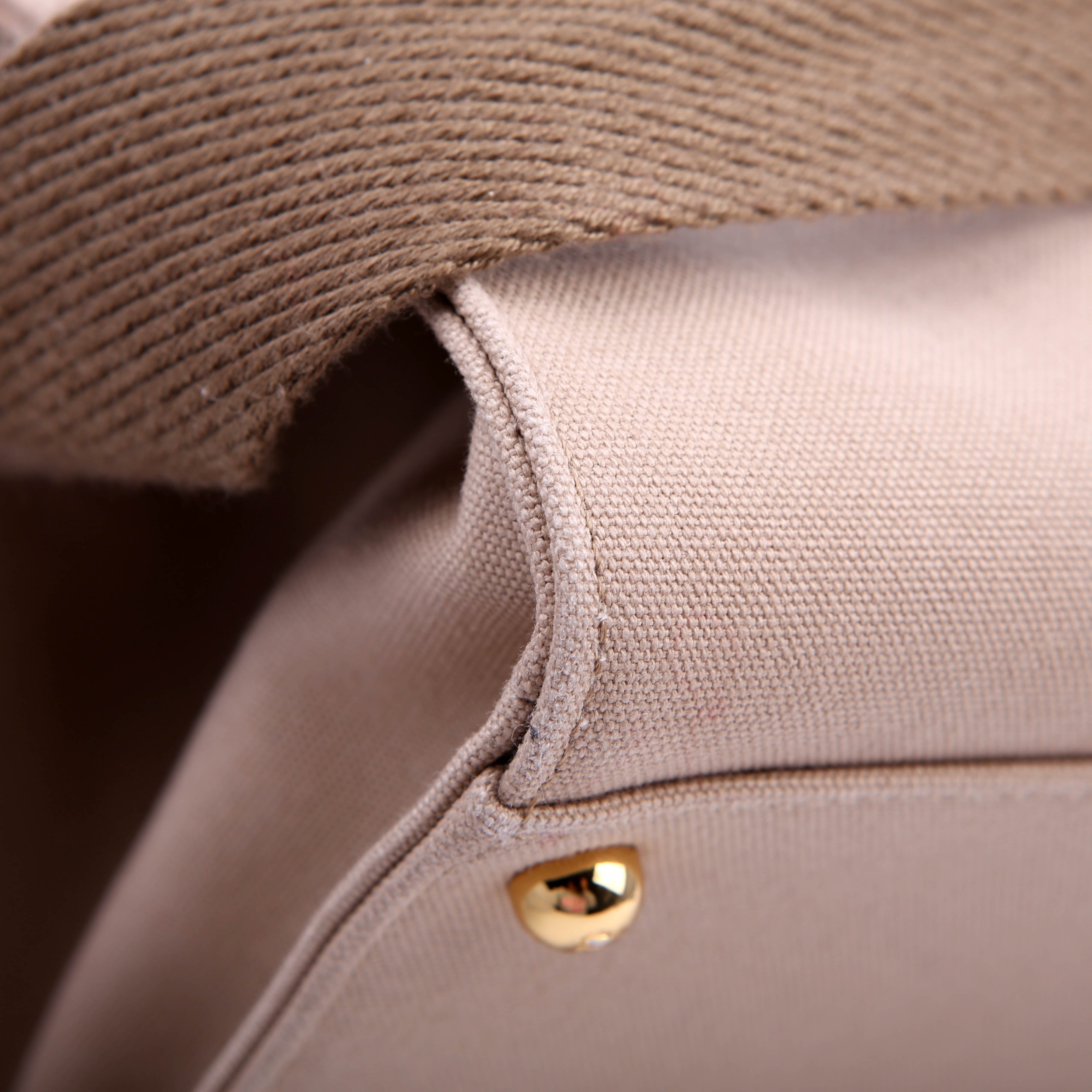 Fendi Sunshine Shopper Medium Canvas Tan