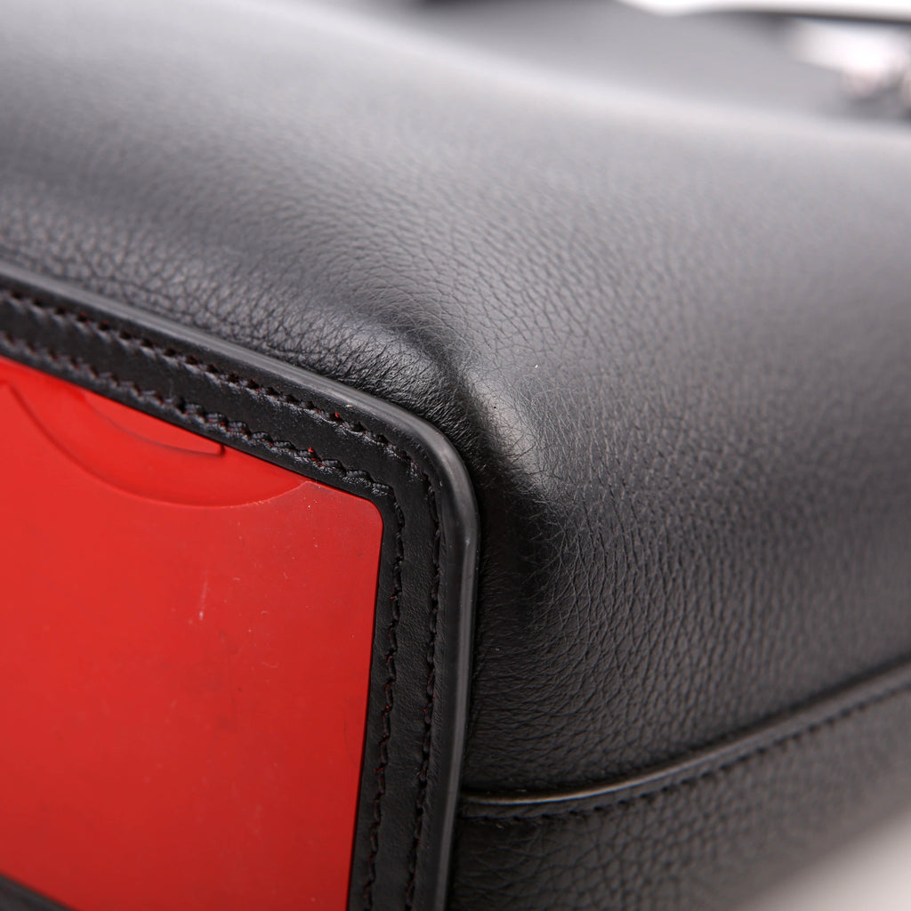 Cabata N/S Zip Tote Black/Red