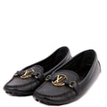Gloria Driving Loafers Leather Size 39 Black
