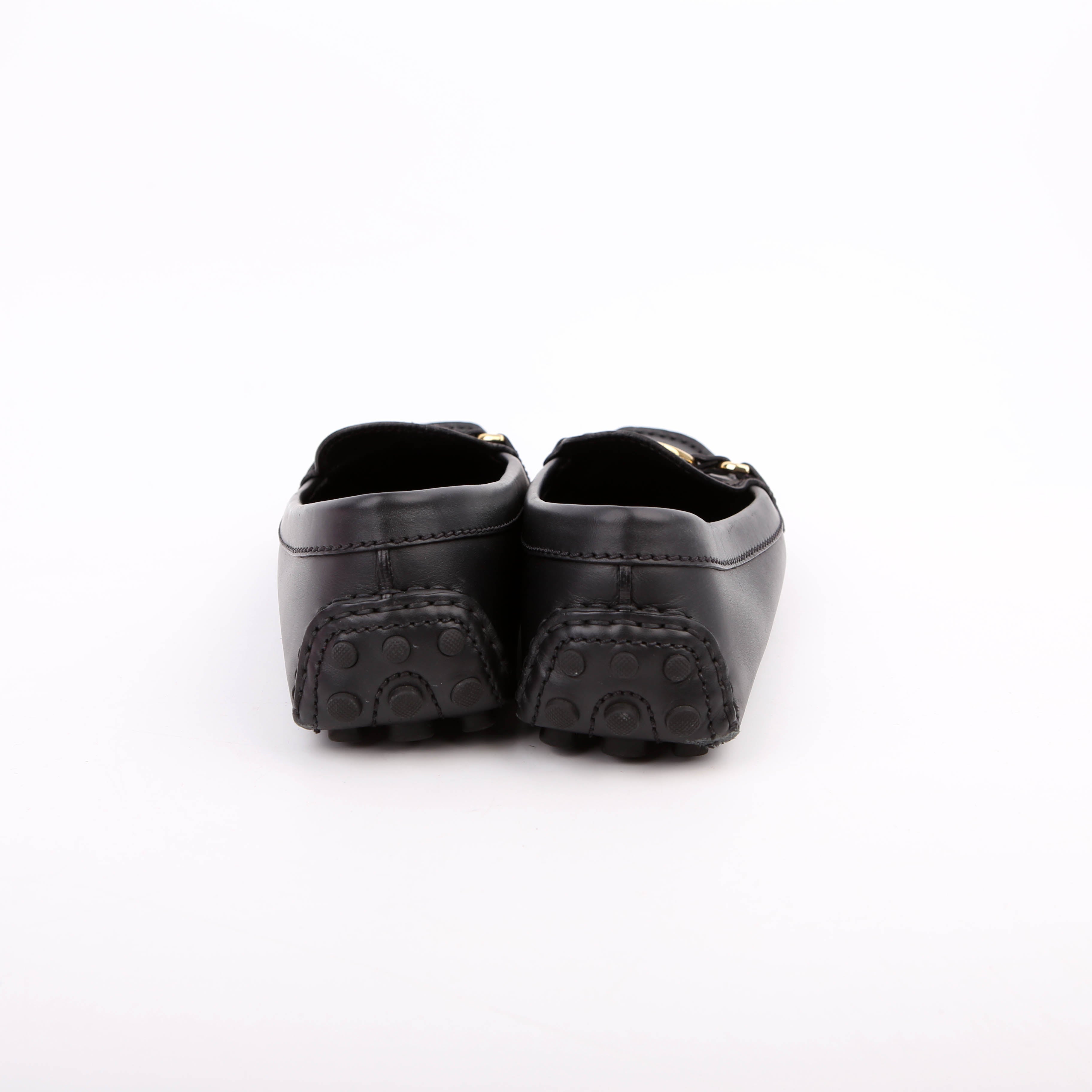 Gloria Driving Loafers Leather Size 39 Black