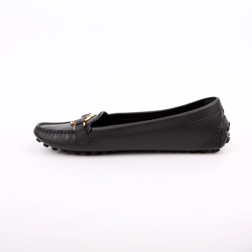 Gloria Driving Loafers Leather Size 39 Black