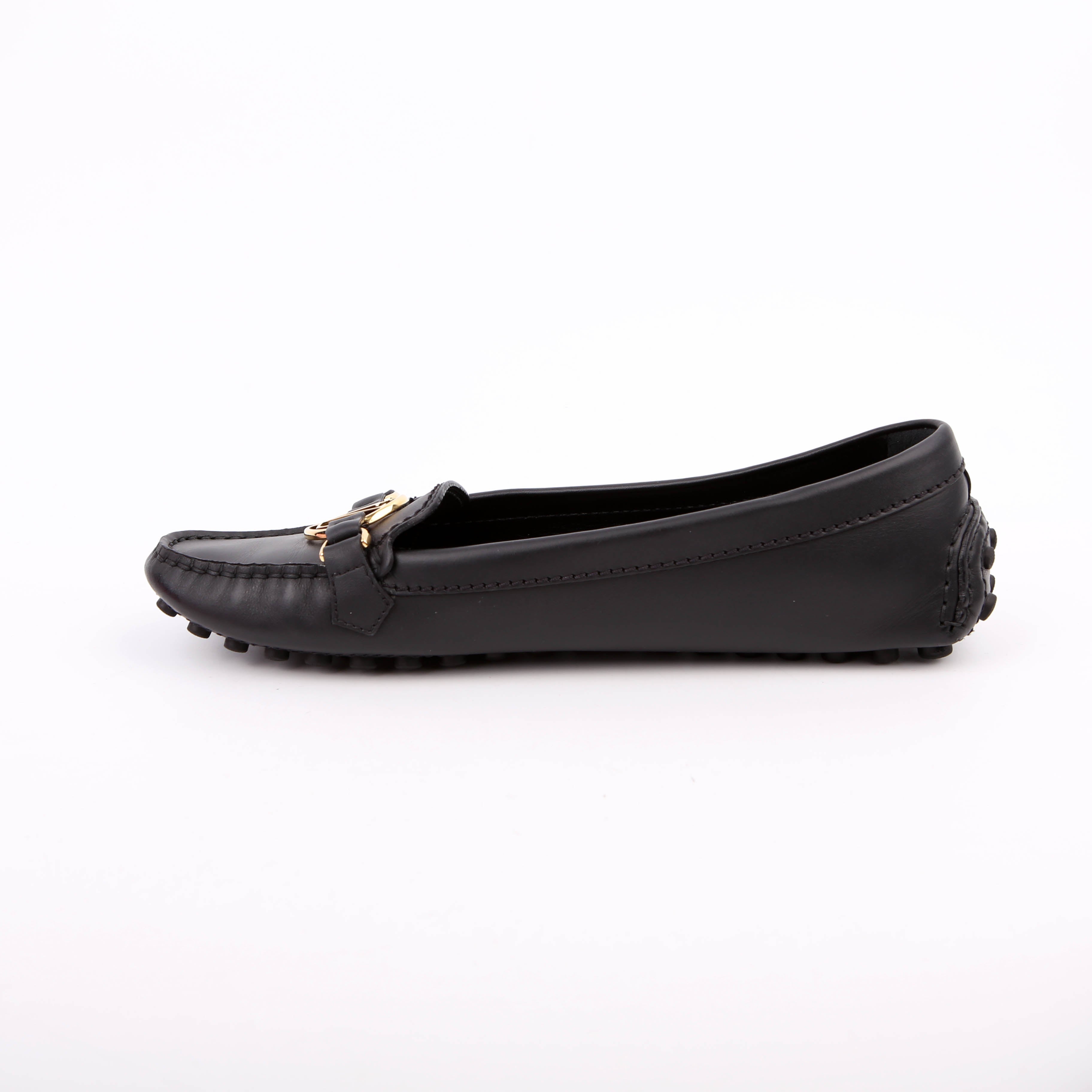 Gloria Driving Loafers Leather Size 39 Black