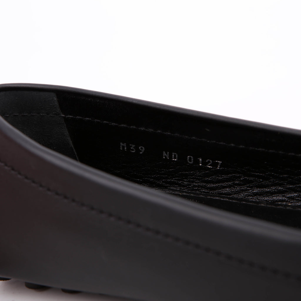 Gloria Driving Loafers Leather Size 39 Black
