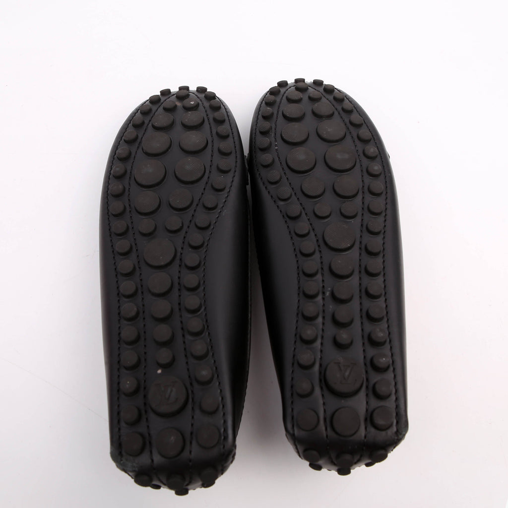 Gloria Driving Loafers Leather Size 39 Black