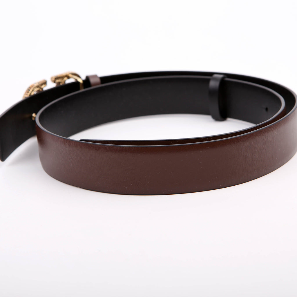 Vlogo Signature Swarovski 40MM Reversible Belt Size 85/34 Brown/Black