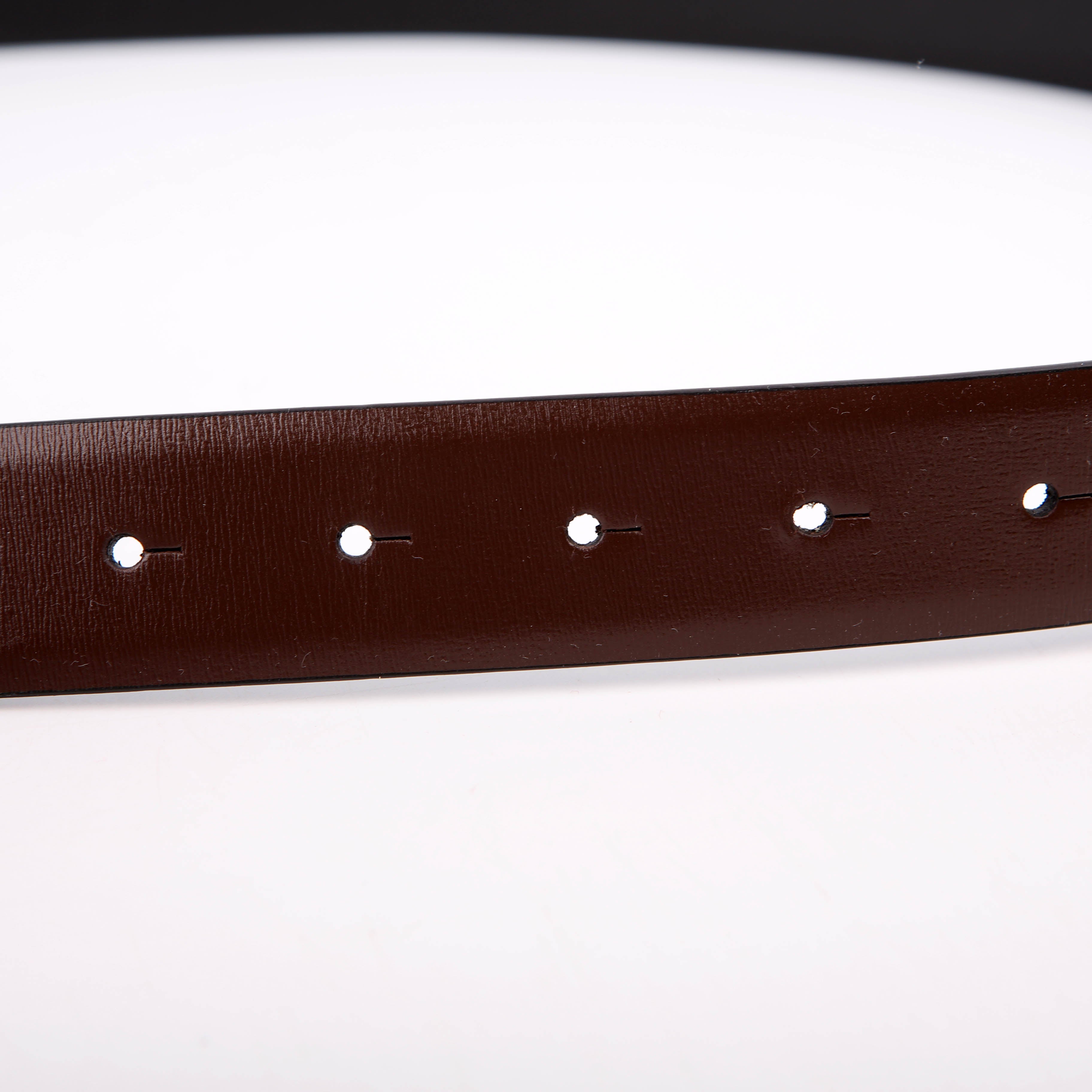Vlogo Signature Swarovski 40MM Reversible Belt Size 85/34 Brown/Black
