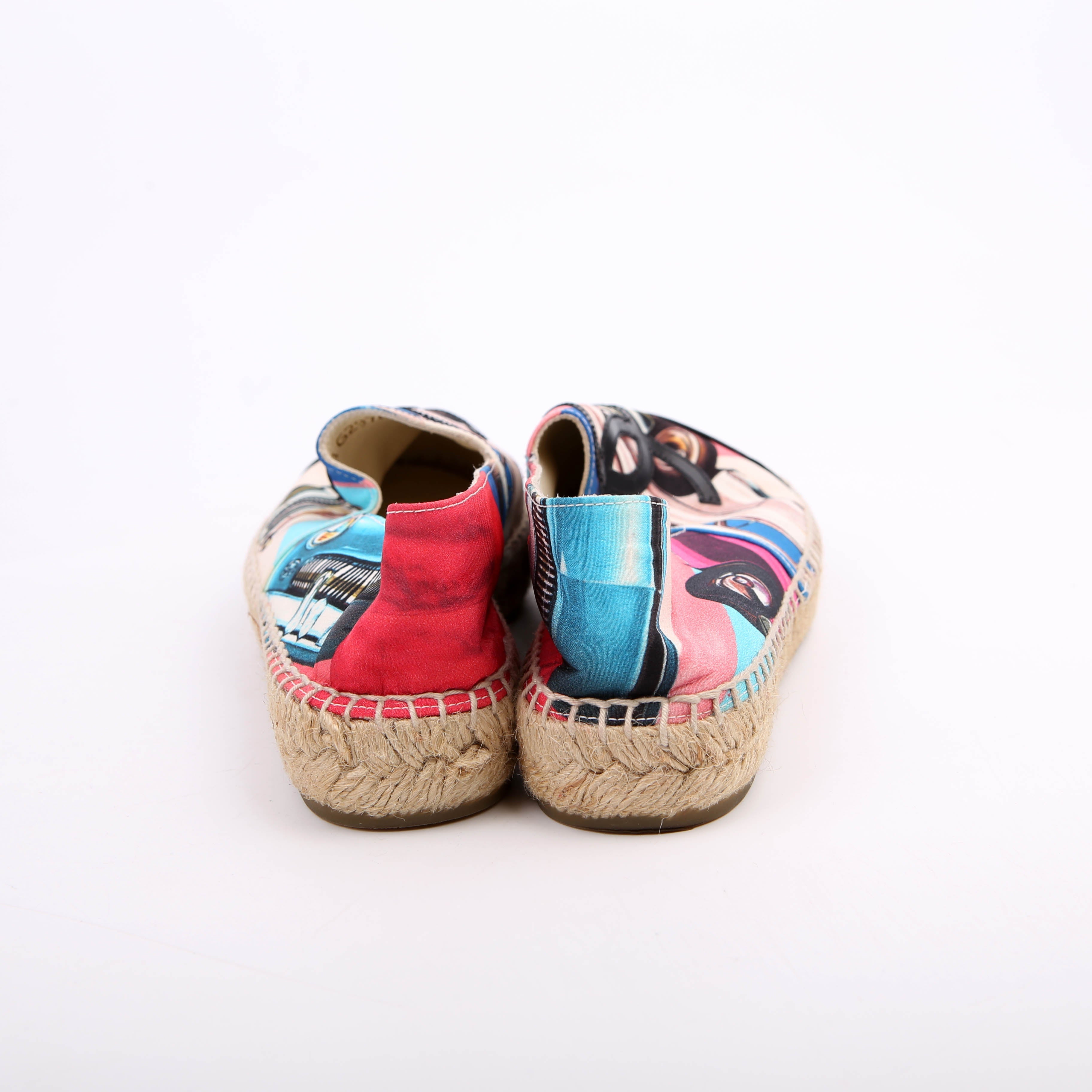 Espadrille Flats Size 35 Multicolor