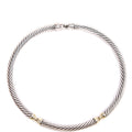 Metro Cable Collar 925/585 Necklace Silver