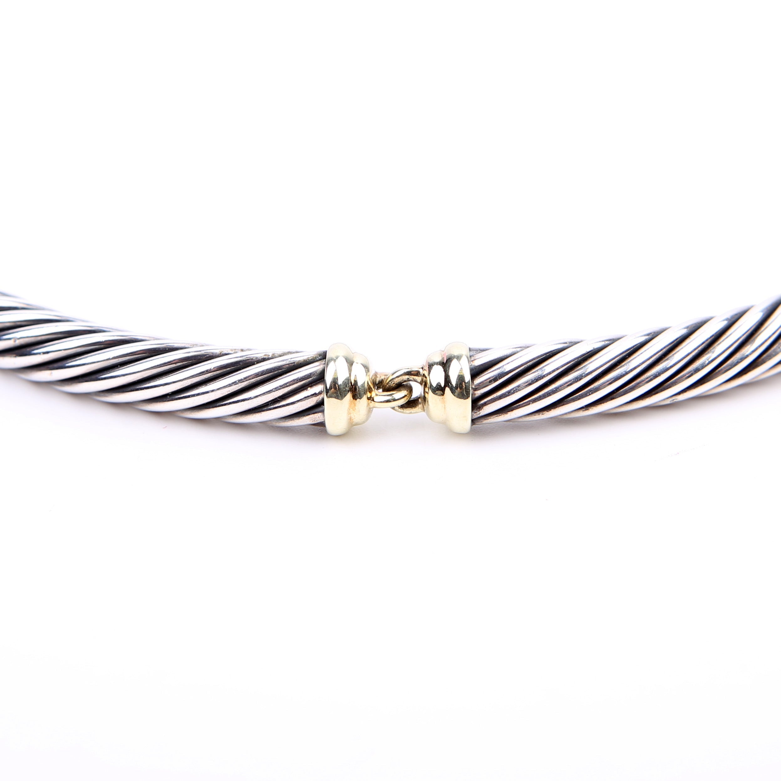 Metro Cable Collar 925/585 Necklace Silver