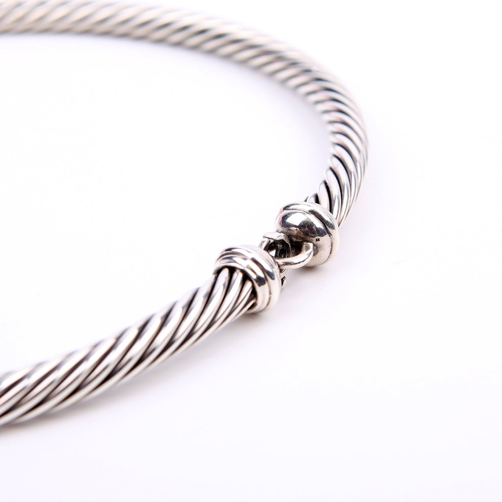 Metro Cable Collar 925/585 Necklace Silver