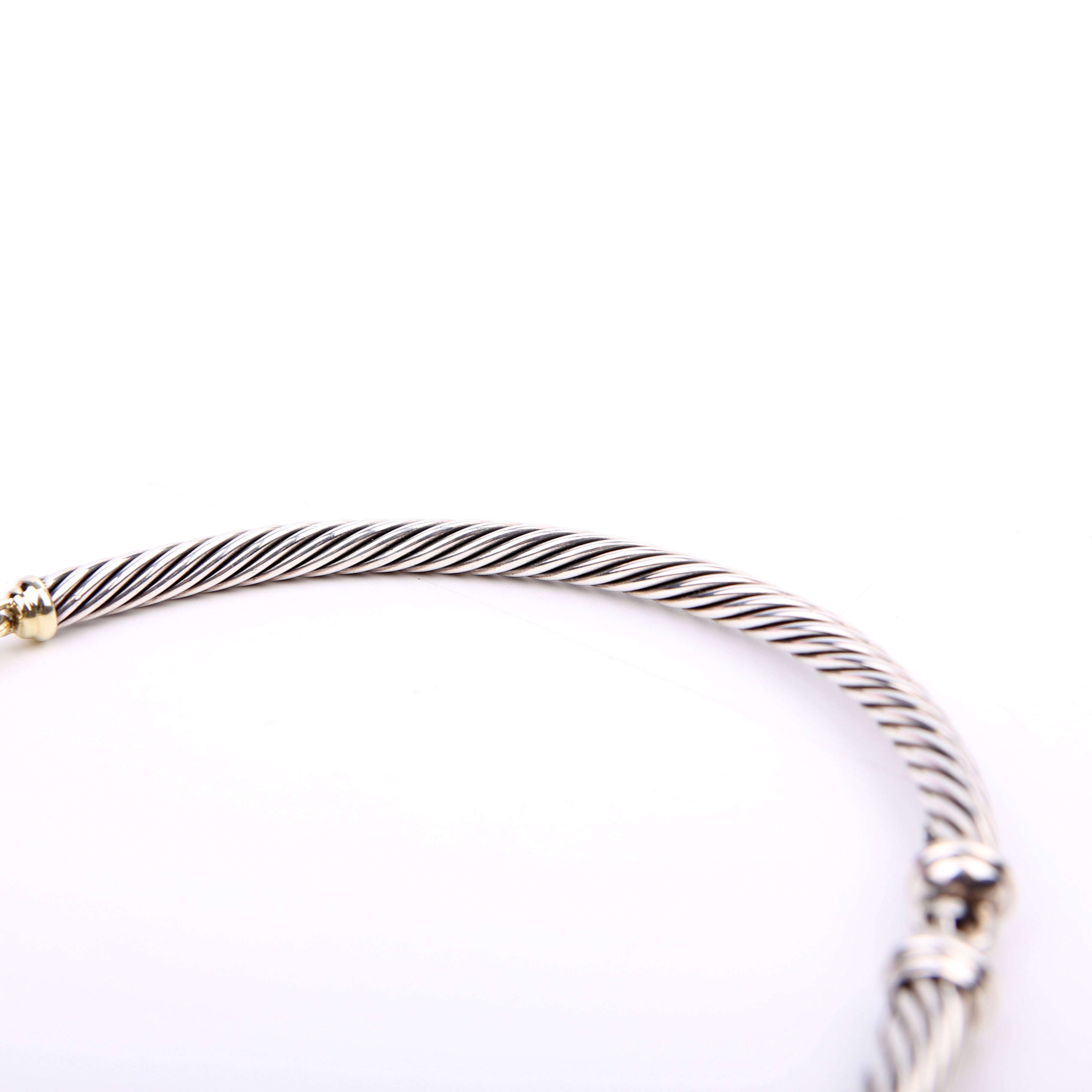 Metro Cable Collar 925/585 Necklace Silver