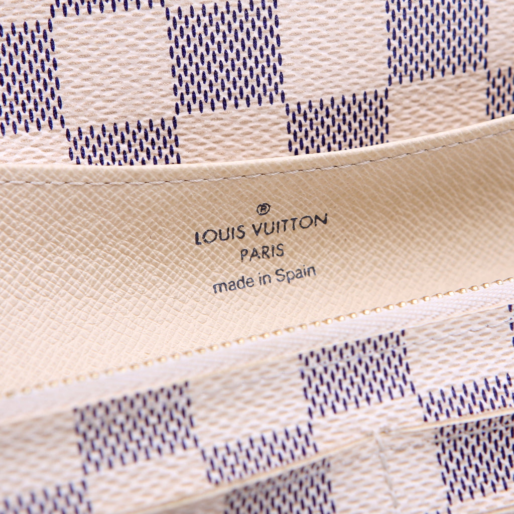Emilie Wallet Damier Azur Newer